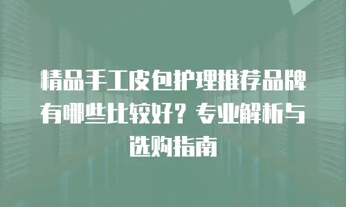 精品手工皮包护理推荐品牌有哪些比较好？专业解析与选购指南