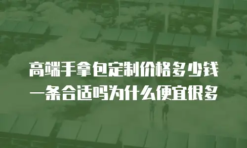 高端手拿包定制价格多少钱一条合适吗为什么便宜很多