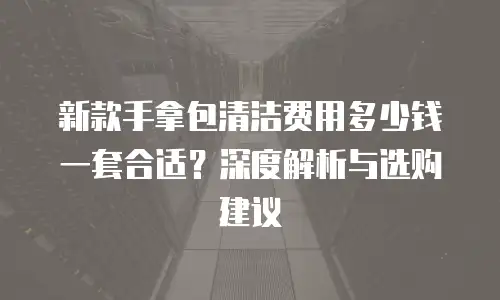 新款手拿包清洁费用多少钱一套合适？深度解析与选购建议