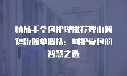 精品手拿包护理推荐理由简短版简单概括：呵护爱包的智慧之选