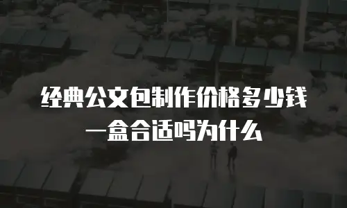 经典公文包制作价格多少钱一盒合适吗为什么