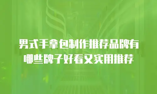 男式手拿包制作推荐品牌有哪些牌子好看又实用推荐