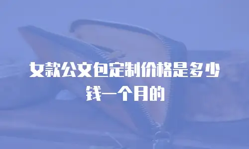 女款公文包定制价格是多少钱一个月的
