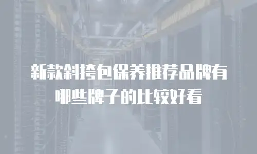 新款斜挎包保养推荐品牌有哪些牌子的比较好看