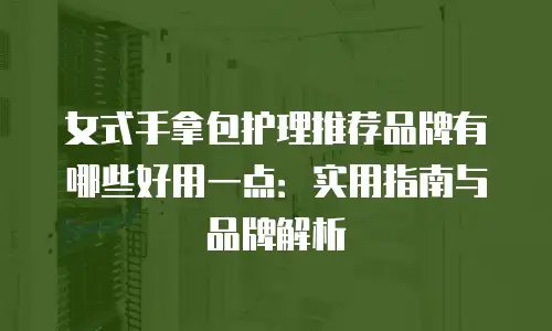 女式手拿包护理推荐品牌有哪些好用一点：实用指南与品牌解析