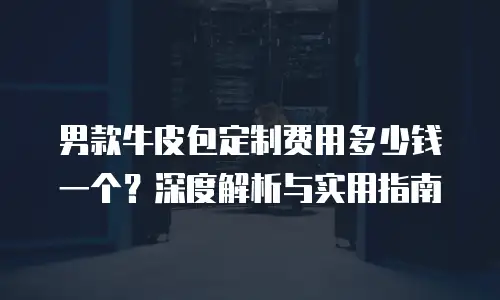 男款牛皮包定制费用多少钱一个？深度解析与实用指南