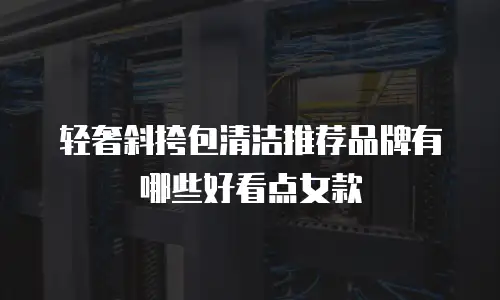 轻奢斜挎包清洁推荐品牌有哪些好看点女款