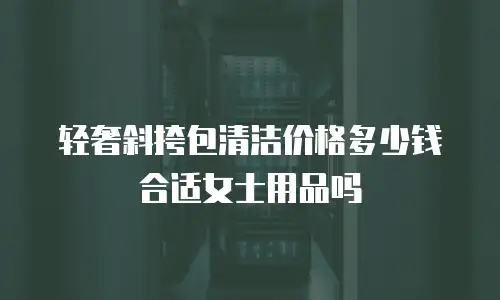 轻奢斜挎包清洁价格多少钱合适女士用品吗