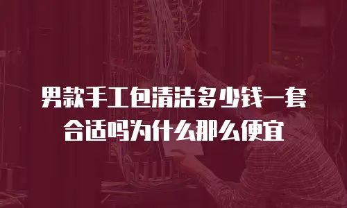男款手工包清洁多少钱一套合适吗为什么那么便宜