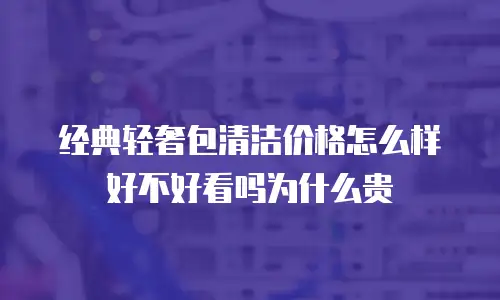 经典轻奢包清洁价格怎么样好不好看吗为什么贵