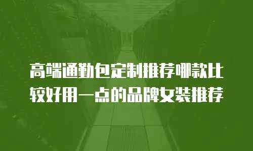 高端通勤包定制推荐哪款比较好用一点的品牌女装推荐