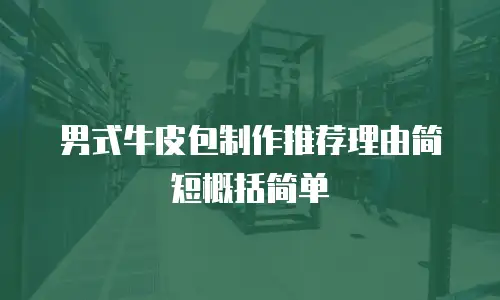 男式牛皮包制作推荐理由简短概括简单