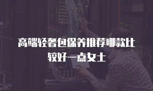 高端轻奢包保养推荐哪款比较好一点女士