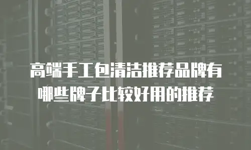 高端手工包清洁推荐品牌有哪些牌子比较好用的推荐