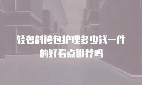 轻奢斜挎包护理多少钱一件的好看点推荐吗