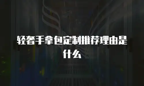 轻奢手拿包定制推荐理由是什么