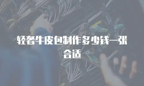 轻奢牛皮包制作多少钱一张合适