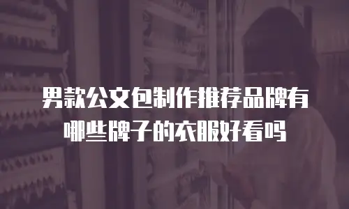男款公文包制作推荐品牌有哪些牌子的衣服好看吗