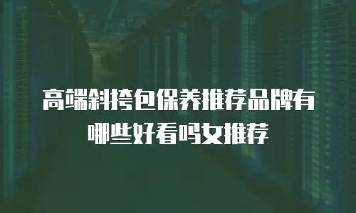 高端斜挎包保养推荐品牌有哪些好看吗女推荐