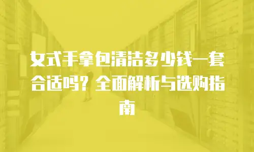 女式手拿包清洁多少钱一套合适吗？全面解析与选购指南