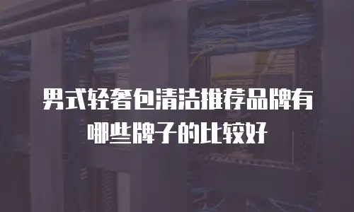 男式轻奢包清洁推荐品牌有哪些牌子的比较好