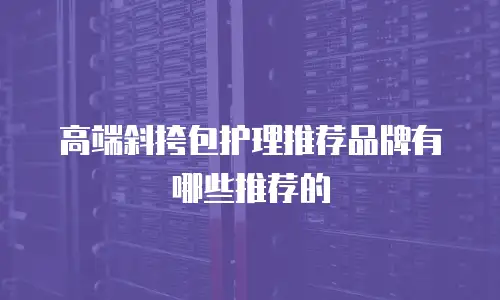 高端斜挎包护理推荐品牌有哪些推荐的