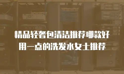 精品轻奢包清洁推荐哪款好用一点的洗发水女士推荐