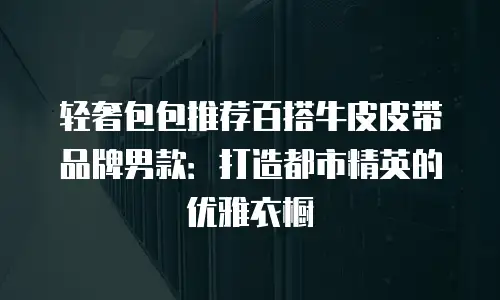 轻奢包包推荐百搭牛皮皮带品牌男款：打造都市精英的优雅衣橱