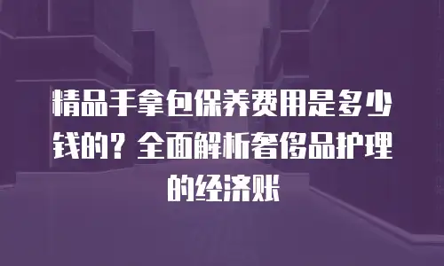 精品手拿包保养费用是多少钱的？全面解析奢侈品护理的经济账