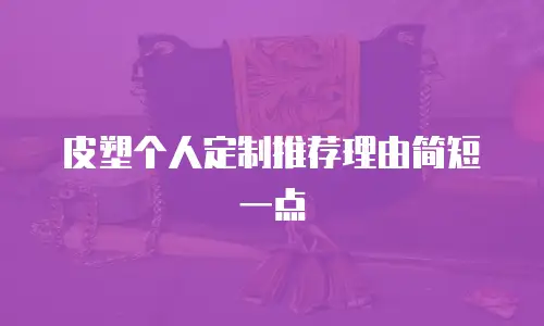 皮塑个人定制推荐理由简短一点