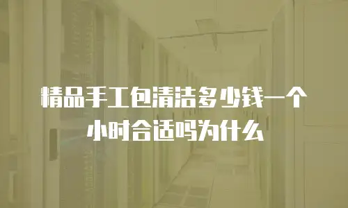 精品手工包清洁多少钱一个小时合适吗为什么