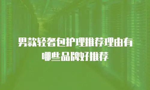 男款轻奢包护理推荐理由有哪些品牌好推荐