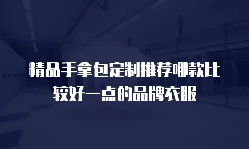 精品手拿包定制推荐哪款比较好一点的品牌衣服