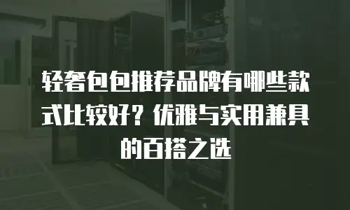 轻奢包包推荐品牌有哪些款式比较好？优雅与实用兼具的百搭之选