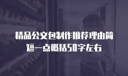 精品公文包制作推荐理由简短一点概括50字左右