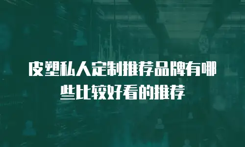 皮塑私人定制推荐品牌有哪些比较好看的推荐