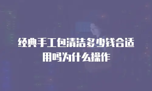 经典手工包清洁多少钱合适用吗为什么操作