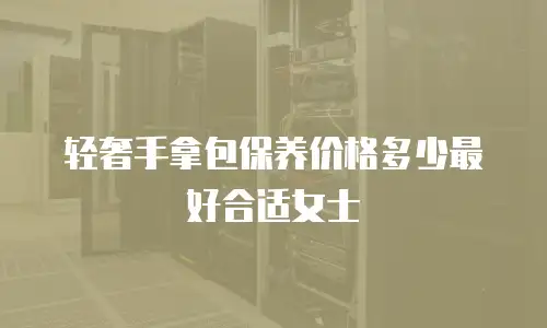 轻奢手拿包保养价格多少最好合适女士