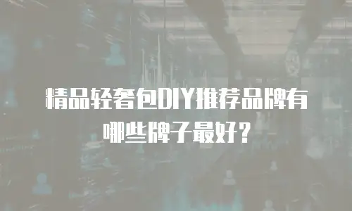 精品轻奢包DIY推荐品牌有哪些牌子最好？