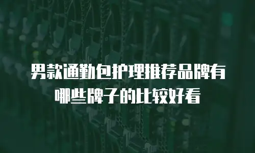 男款通勤包护理推荐品牌有哪些牌子的比较好看