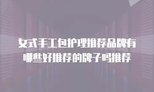 女式手工包护理推荐品牌有哪些好推荐的牌子吗推荐