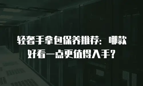轻奢手拿包保养推荐：哪款好看一点更值得入手？