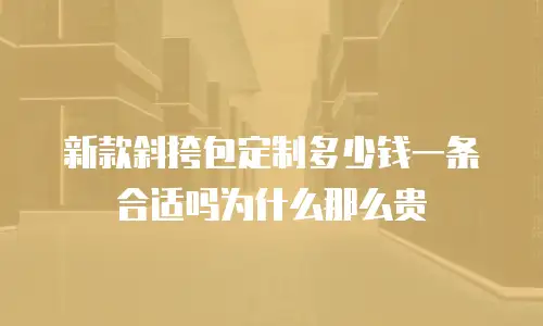 新款斜挎包定制多少钱一条合适吗为什么那么贵