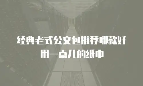 经典老式公文包推荐哪款好用一点儿的纸巾
