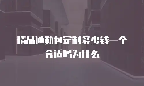 精品通勤包定制多少钱一个合适吗为什么