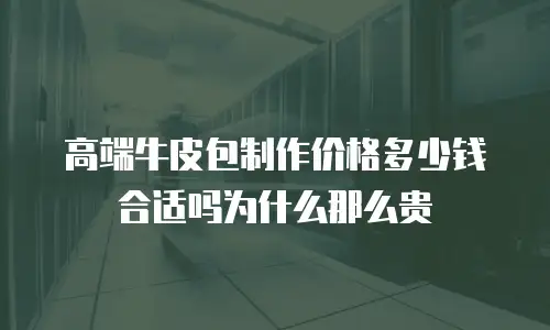 高端牛皮包制作价格多少钱合适吗为什么那么贵