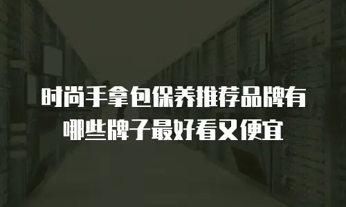 时尚手拿包保养推荐品牌有哪些牌子最好看又便宜