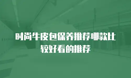 时尚牛皮包保养推荐哪款比较好看的推荐