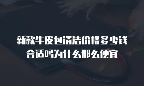 新款牛皮包清洁价格多少钱合适吗为什么那么便宜