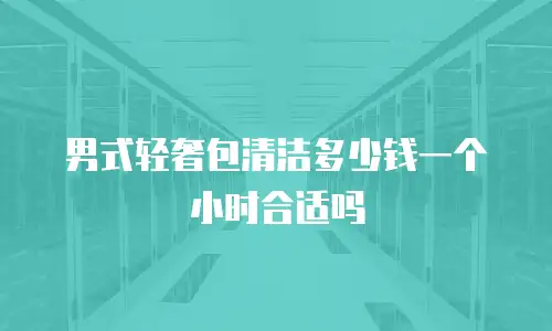 男式轻奢包清洁多少钱一个小时合适吗